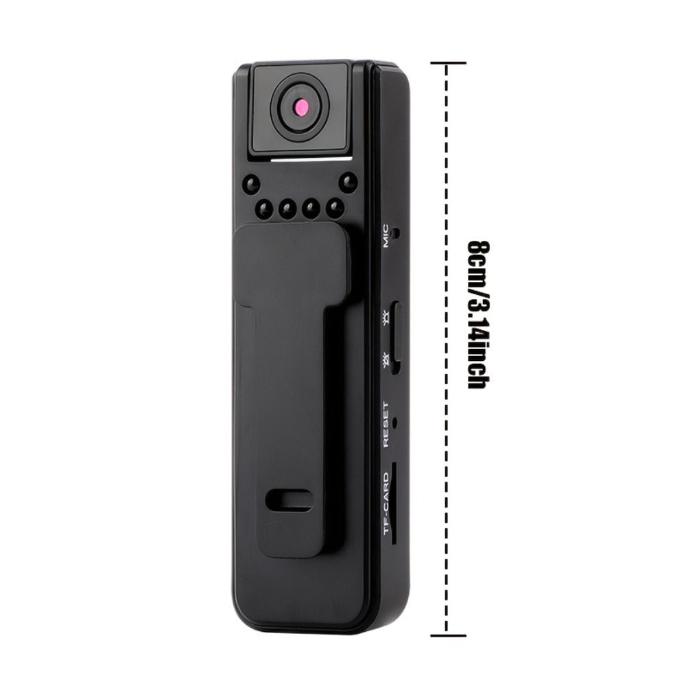 HD Night Vision Body Camera Portable Clip-On Wearable Sports Action Cam with Wide Angle Lens for an Everyday Personal Care Routine