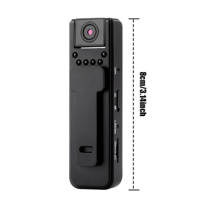 HD Night Vision Body Camera Portable Clip-On Wearable Sports Action Cam with Wide Angle Lens for an Everyday Personal Care Routine