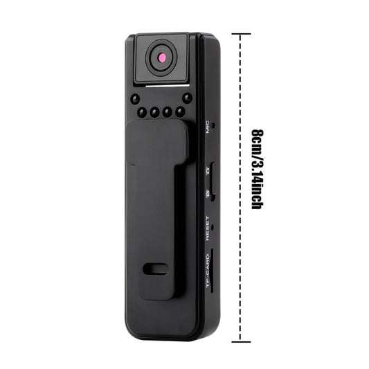 HD Night Vision Body Camera Portable Clip-On Wearable Sports Action Cam with Wide Angle Lens for an Everyday Personal Care Routine