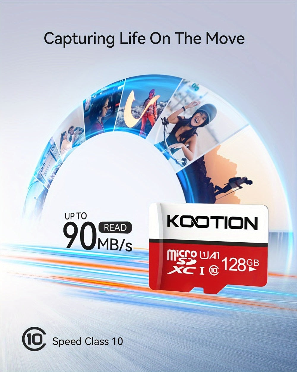 A1 C10 U1 Micro SD Card 5 Pack TF Memory Card 90MB/s High Speed 128MB to 128GB SDXC for Security for an Everyday Personal Care Routine