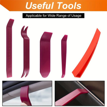 Fourteen-Piece Automotive Entry and Trim Tool Kit with Air Wedges, Long-Reach Rods and Carry Case