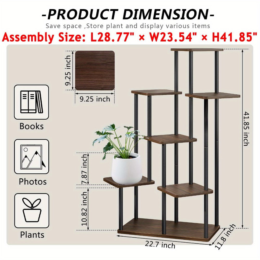 Plant Stand Indoor Multi Tier Corner Metal Flower Stand Tall Plant Shelf for Living Room Bedroom Patio for Garden, Patio and Yard Use