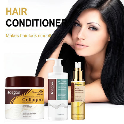 Argan Oil Hair Care Kit 4pcs for Women, Keratin & Moroccan Oil Deep Set with Conditioner, Hair Mask