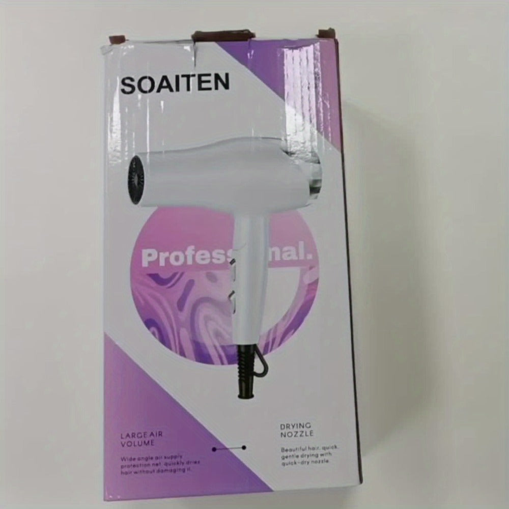 Handheld Hair Dryer with Six Color and Accessory-Package Selections, Rear Intake and Inline Plug Control