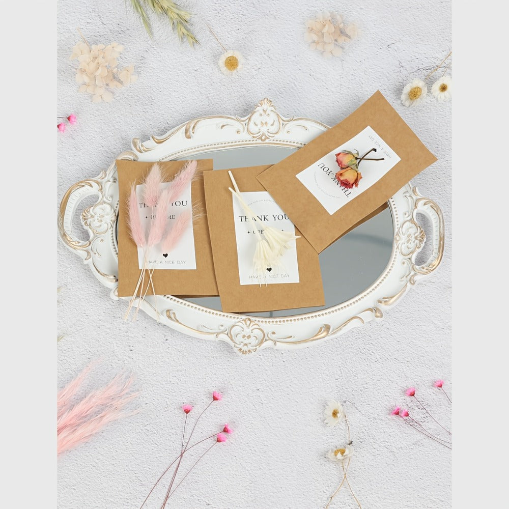 Dried Flower Bouquet with Pampas Grass - Boho Wedding Centerpiece Dried Floral Arrangement for Entryways, Bedrooms and Living Spaces