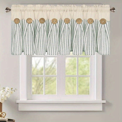 Semi Sheer Curtains Bohemian Linen Cotton Patchwork Grommet Top Window Drapes for Bedroom Living Room Kitchen Bathroom Cafe