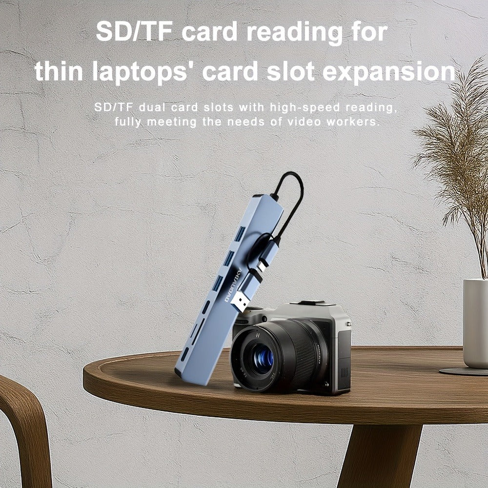 USB-C Hub Multiport Adapter with Audio Output, USB 3.0, USB 2.0, SD & TF Card Reader for an Everyday Personal Care Routine