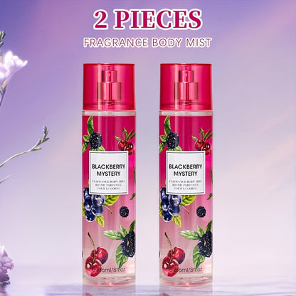 Two-Piece Fruit Scent Body Mist Set, 8 fl oz / 236ml Bottles in Nine Exact Matching Scent Options