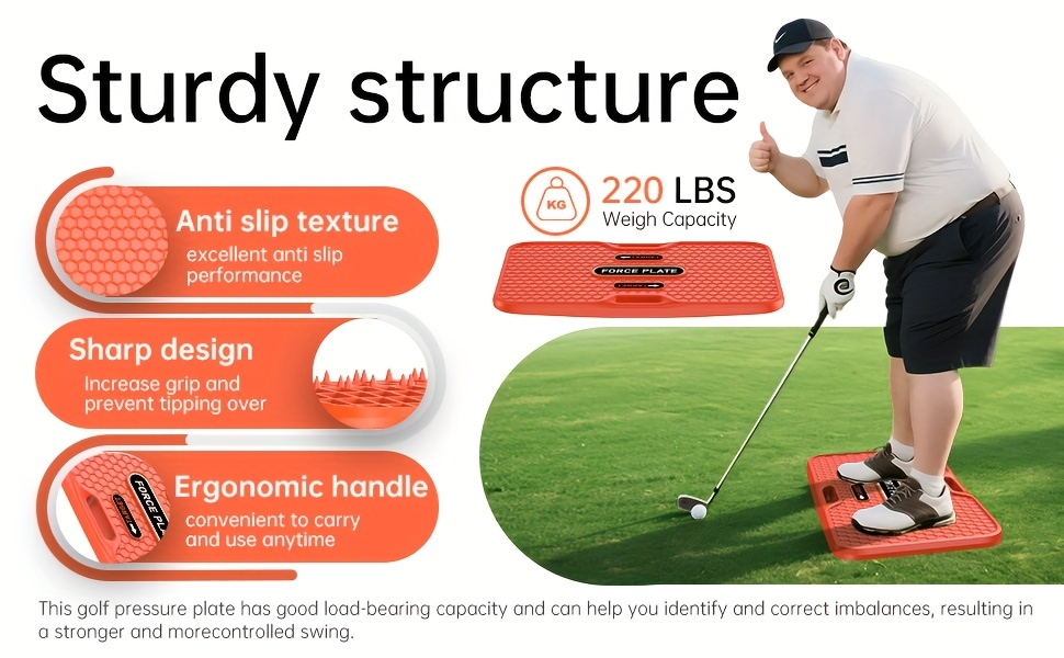 Golf Swing Trainer Balance Board with Weight Transfer Pressure Plate – Beginner Practice Aid for Swing Mechanics