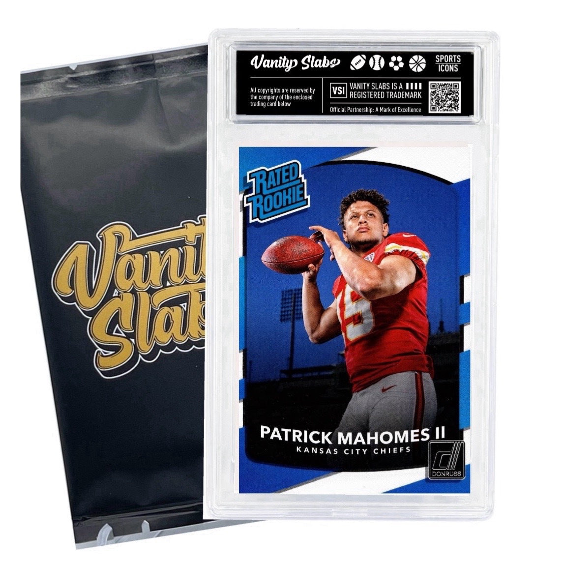Trading Card Display Slab by Vanity Slabs, Crystal Clear 35pt Card Case + Free Random Trading Card