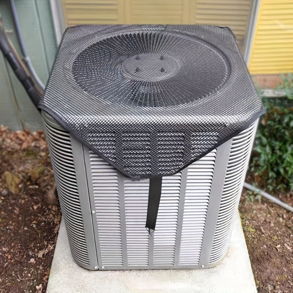 Outdoor AC Cover Premium Waterproof Windproof | Super Durable Air Conditioner Protector with Breathable PVC Mesh Ventilation