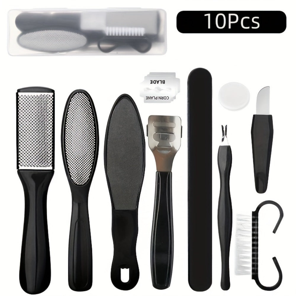 Pedicure Tool Set Stainless Steel Professional Foot Care Kit Dead Skin Callus Remover Nail Cuticle Tools