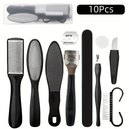 Pedicure Tool Set Stainless Steel Professional Foot Care Kit Dead Skin Callus Remover Nail Cuticle Tools