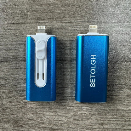 OTG USB 3.0 Flash Drive 4-in-1 for iPhone iPad Android Mac PC – Lightning Type-C Micro USB Connector Thumb Drive 64GB 128GB 256GB Memory