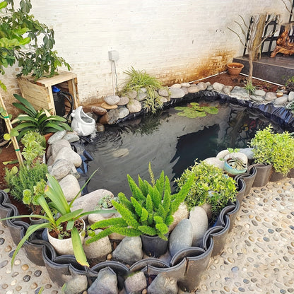 Pond Liner, HDPE Garden Fish Pond Water Feature Landscape for Garden, Patio and Yard Use, with the Listed Configuration