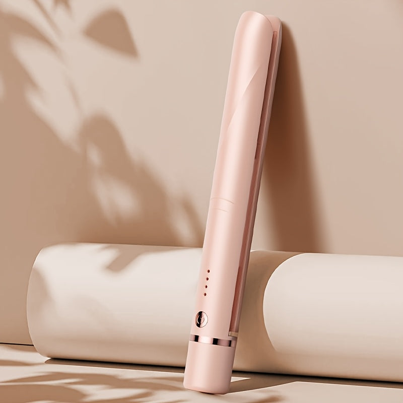 Wireless Hair Straightener and Curling Iron 2-in-1 Ceramic Cordless Hair Styler USB-C for Home, Travel and Salon Hair Styling