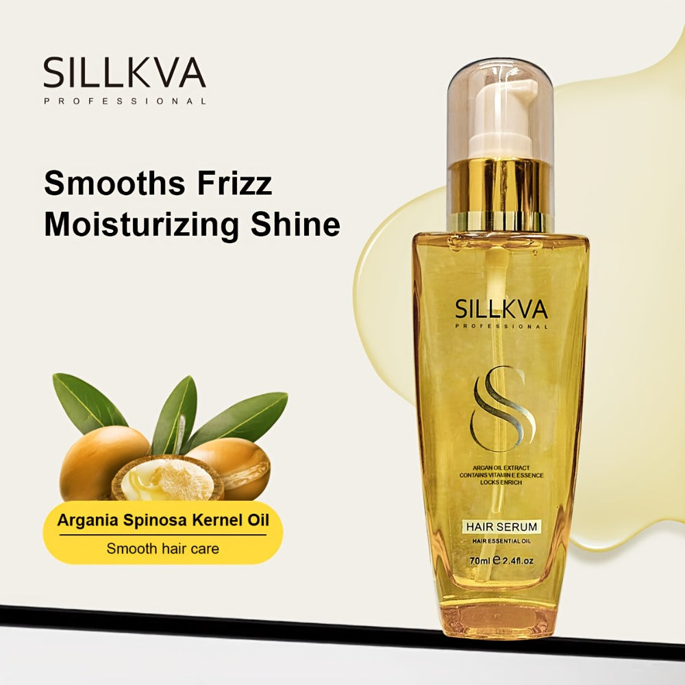 Extra Strength Argan Oil Hair Serum with Vitamin E – Deep Moisturizing Repair for Dry Frizzy Damaged Coarse Hair