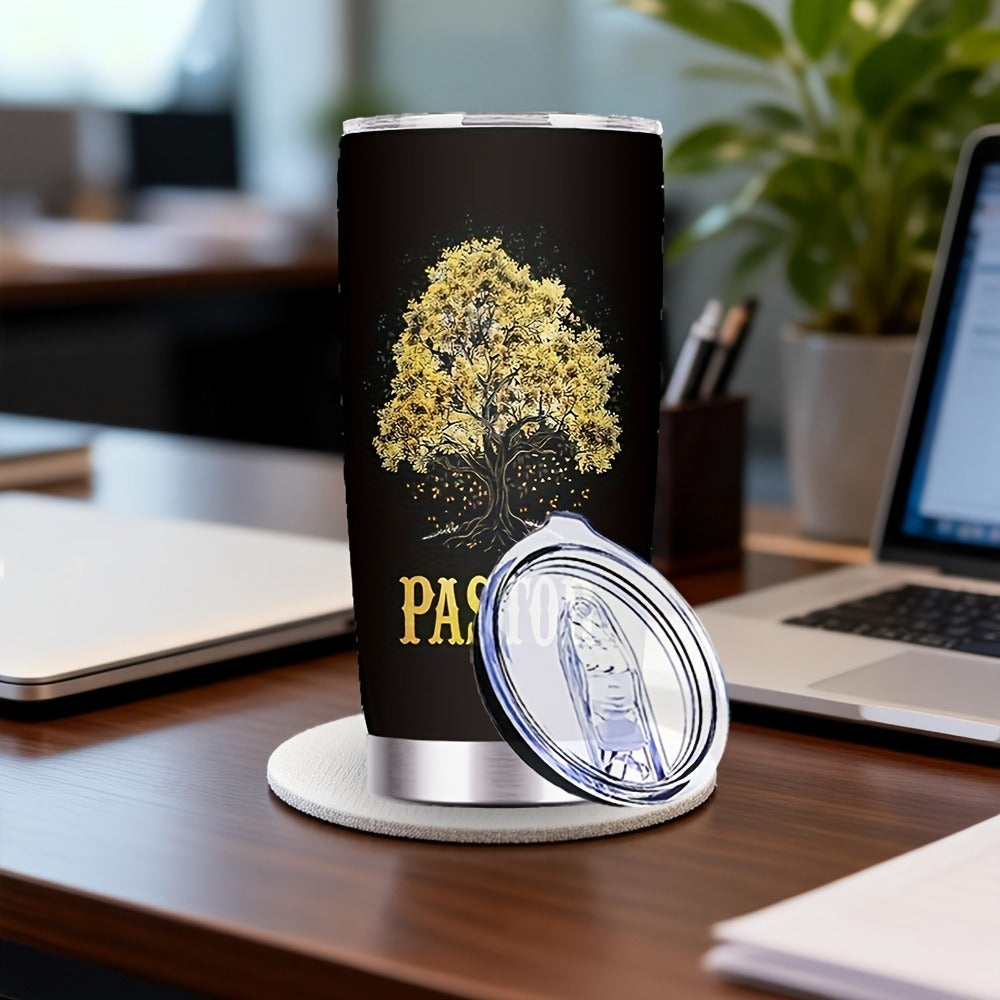 Insulated Tumbler 20oz Tree of Life Graphic Stainless Steel Travel Mug with Lid and Straw for Everyday Use