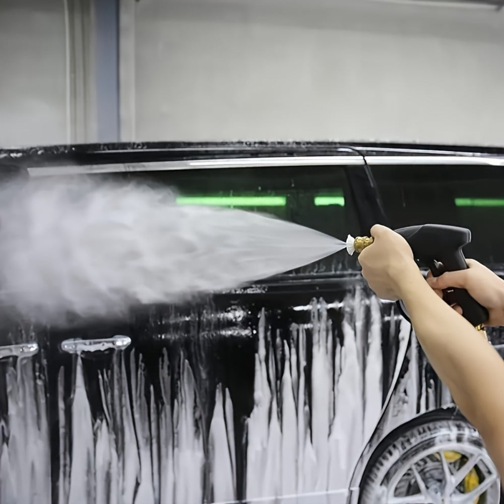 High Pressure Car Wash Gun with 5 Spray Nozzles – Max 3000 PSI, M22-14 & 1/4" Quick Connect, Garden Hose Pressure Washer Wand for Car