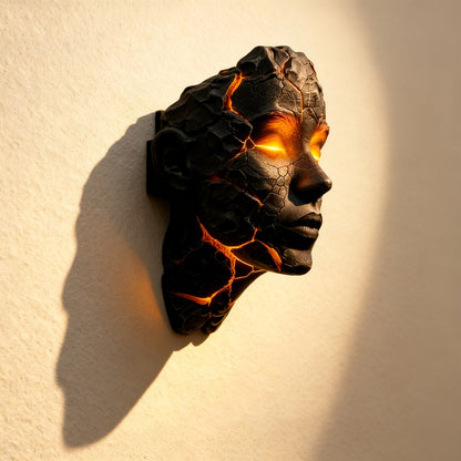 3D Shattered Soul Wall Lamp for Entryways, Bedrooms and Living Spaces, with the Listed Configuration