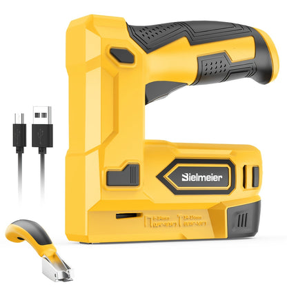 Cordless Stapler Brad Nailer 2-in-1 4V / 20V No Compressor, with Battery, Charger & 1600pcs Nails & Staples