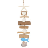 Small Fish Wooden Starfish Pendant