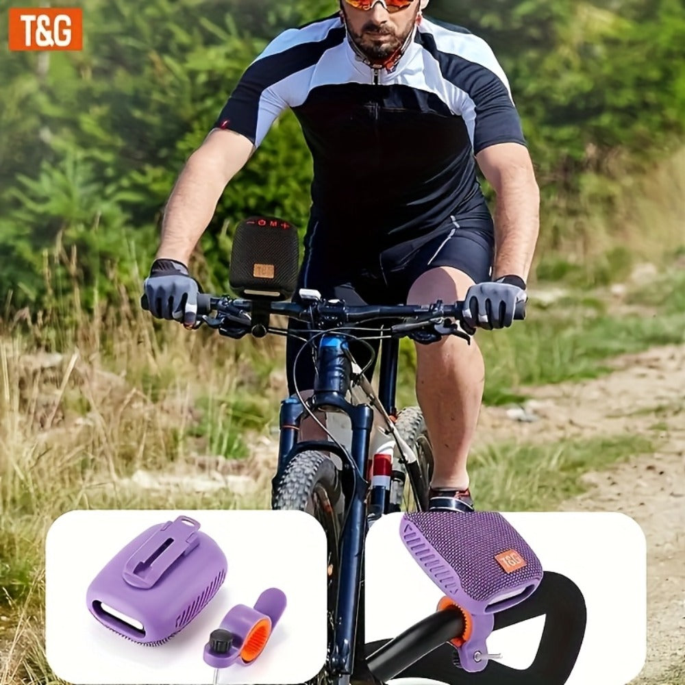 T&G 392 IPX5 Cycling Bluetooth Speaker, Compact Outdoor Wireless Speaker with TWS Stereo, FM Radio