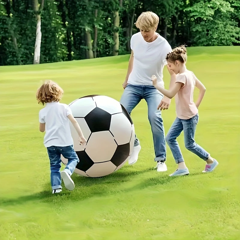 Giant Inflatable Soccer Ball for Indoor & Outdoor Use – Large Beach Ball for Pool Parties, Backyard Games, Playground Kickabout & Events