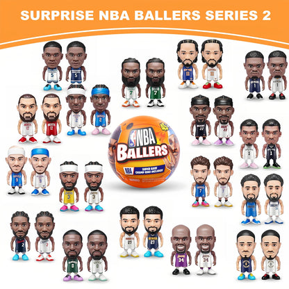 NBA Ballers Mystery Capsule Figurine Series 1 by ZURU, Surprise Unboxing Mini NBA Player Collectible Toy for Boys