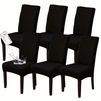 Dining Chair Covers Stretch Slipcovers Set of 4 or 6, Stain Resistant Removable Chair Protector for Home Kitchen Restaurant Wedding