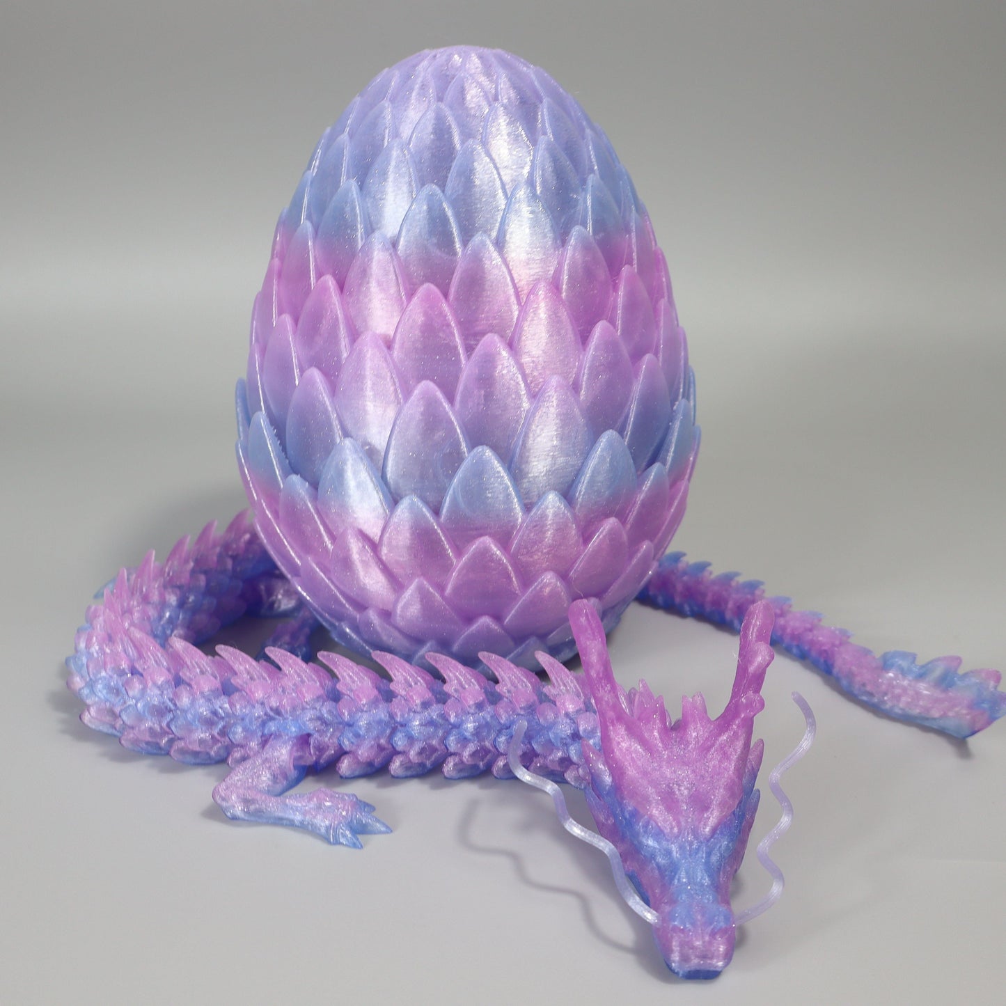 Dragon Egg Gift Set 3D Printed, 7.09in Scaled Egg + 23.62in Large Dragon with the Listed Color, Size or Set Options for Everyday Use