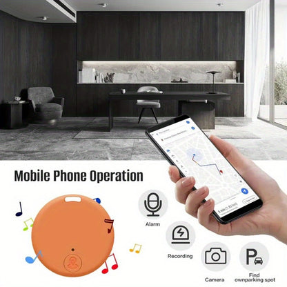 Solar Mini Key Finder Smart Tracker Anti-Lost Alarm Device – Portable Location Tracker for Keys Phone Wallet Luggage Pets