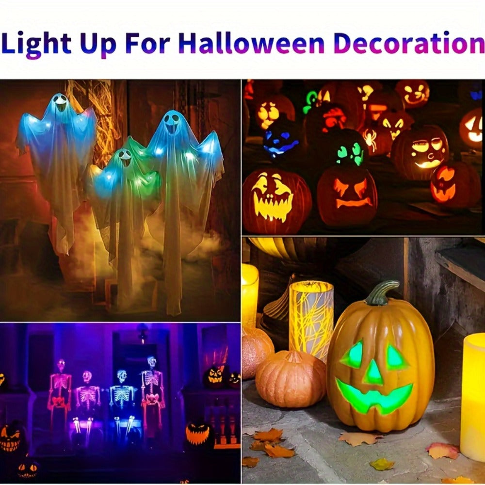Wireless LED Strip Lights 8-Color 4pcs / 6pcs – Remote Control USB Rechargeable Waterproof Anti-Collision Light for Car Motorcycle Bike