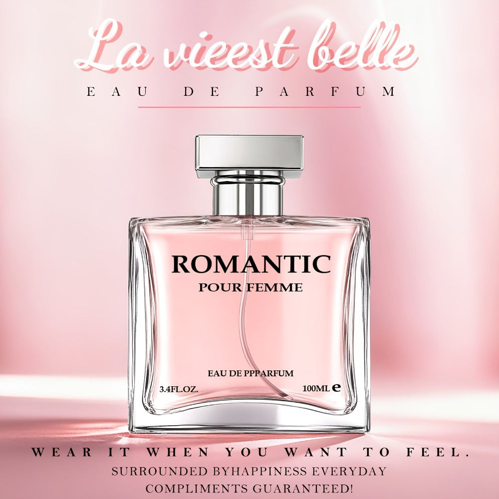 Perfume for Women Two-Pack of 100ml EDP Sprays with Rose, Chamomile, Lemon, Lily, Violet, Musk and Wood