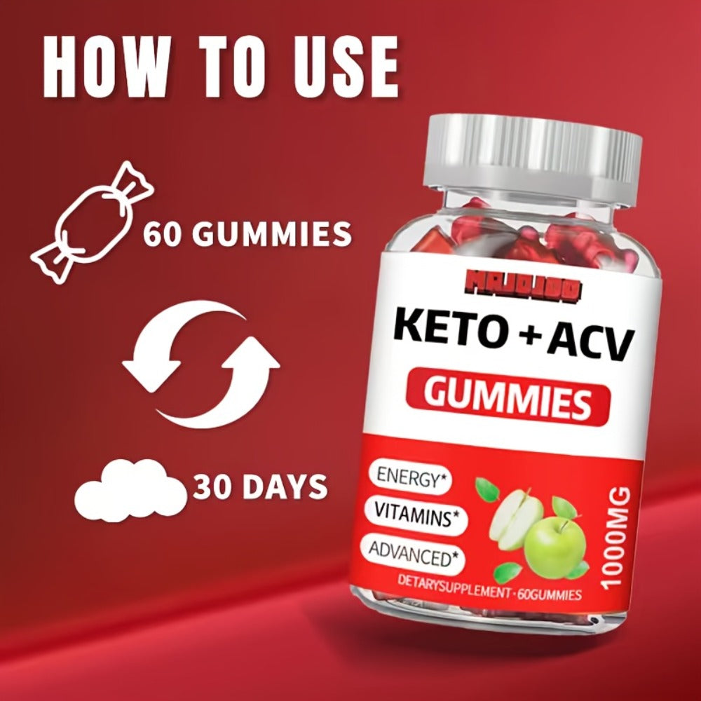 Apple Cider Vinegar Gummies with Pomegranate, Beet Juice & B12, Vegan Keto ACV Gummies for Weight Management