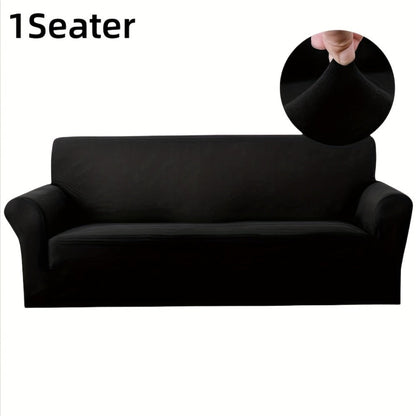 Sofa Cover Elastic Stretch Slipcover for 1, 2, 3 or 4-Seater Sofas in Seven Solid Colors with Model-Specific Size and Color Options