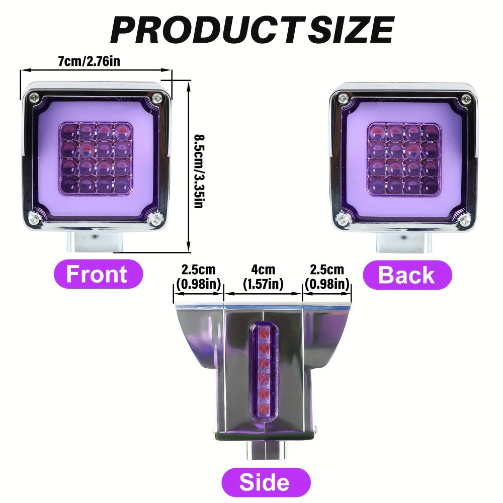 LED Side Marker Lights Square Truck Cab Clearance Lights 12V Waterproof Turn Signal Indicator Side Lights for Cars Trucks Trailers