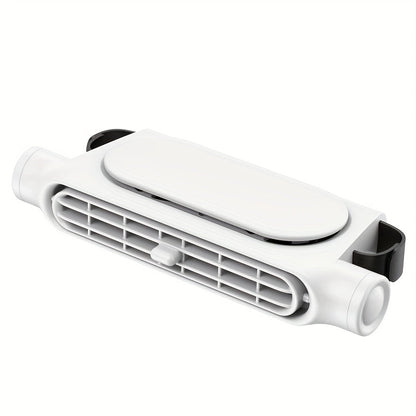 Bladeless Car USB Fan – 3-Speed Silent Cooling, Fits All Vehicles, Car Seat Fan with USB Charging Cable, Black & White