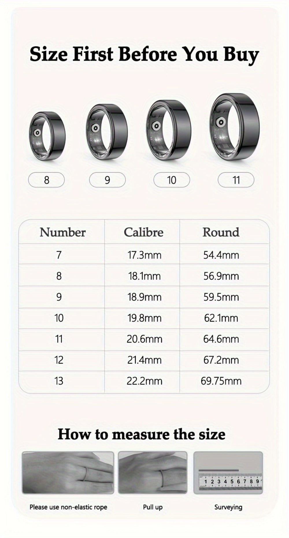 R18 Smart Ring Activity Tracker with 20+ Workout Modes – Sleep & Stress Monitor, Heart Rate, iPhone & Android Compatible, USB Charging