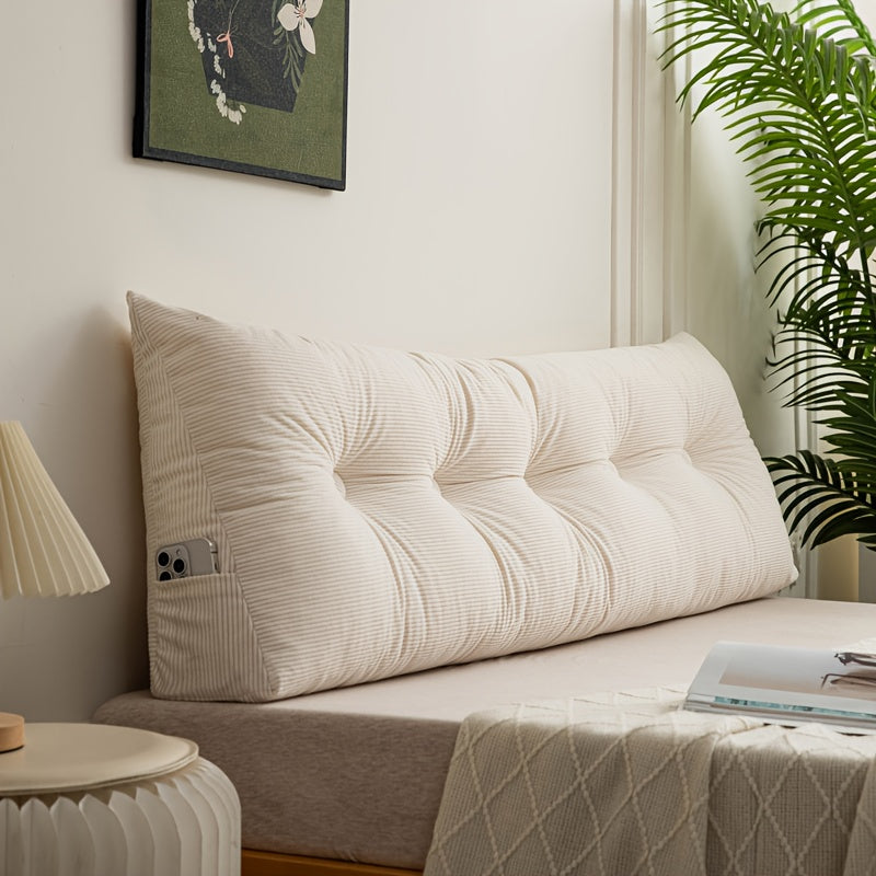 Tufted Triangular Backrest Cushion in Five Colors and Three Lengths from 59.06 to 78.74 Inches