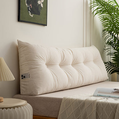 Tufted Triangular Backrest Cushion in Five Colors and Three Lengths from 59.06 to 78.74 Inches