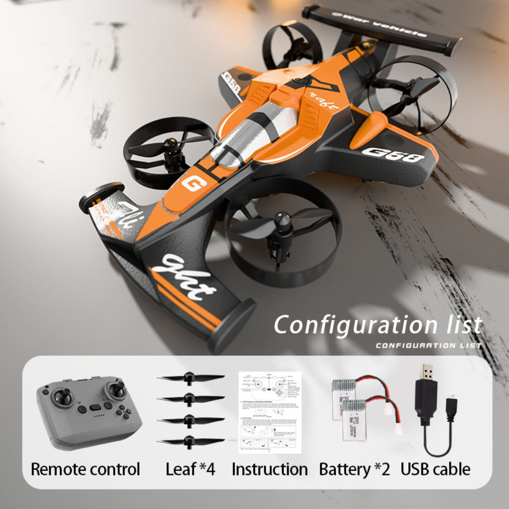 2-in-1 Mini RC Car and Drone Combo Dual Mode Switch One-Touch Takeoff Stable with the Listed Color, Size or Set Options for Everyday Use