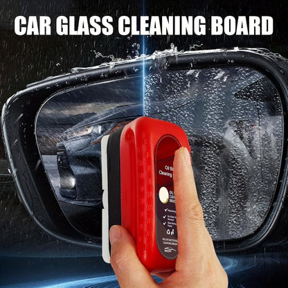 Car Glass Oil Film Remover Kit 3-Pack – Automotive Windshield Cleaner with Applicator Brush, Rain Repellent Coating & Degreaser Solution