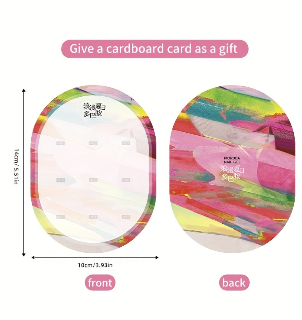 Gel Nail Polish Set with MORDDA Label, 9 Romantic Summer Dopamine Gel Colors in Nine-Grid Set