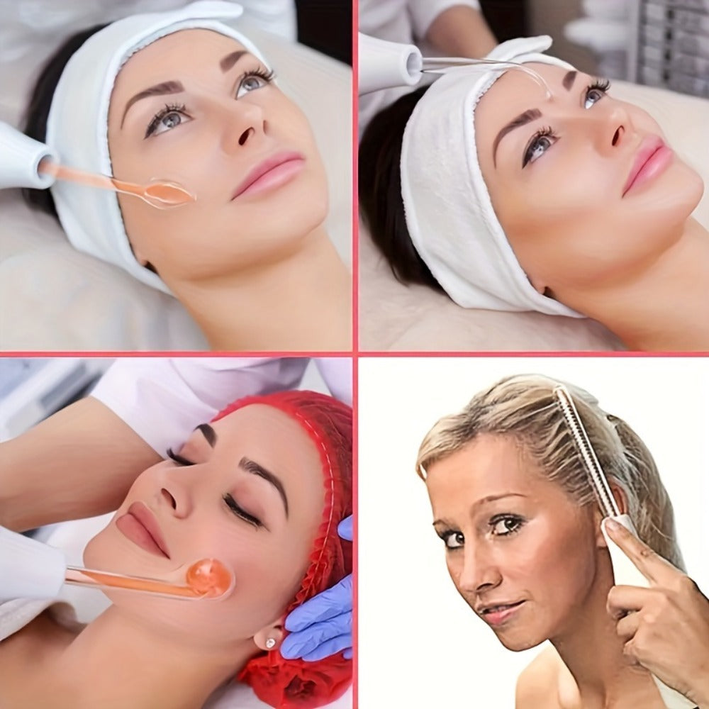 High Frequency Facial Massager 4-in-1 Skin Care Stick Portable Home Use Acne Treatment Rejuvenation Beauty for Home or Salon Spa Use