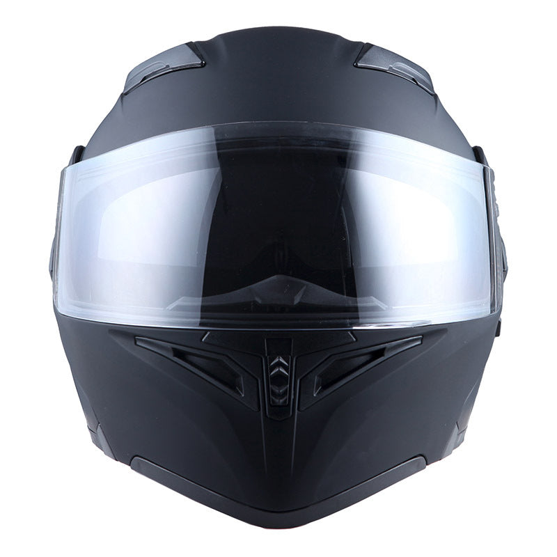 Motorcycle Helmet Modular Flip-Up Full-Face Shell with Dual Visors, S-XL Sizes and Arrow, Storm or Glossy Styles