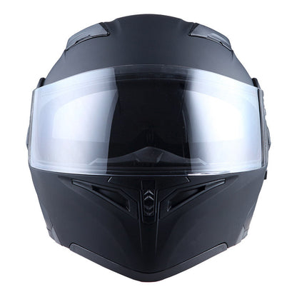 Motorcycle Helmet Modular Flip-Up Full-Face Shell with Dual Visors, S-XL Sizes and Arrow, Storm or Glossy Styles