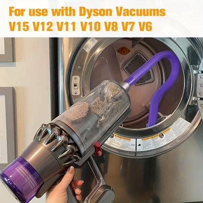 Dryer Vent Cleaner Kit Vacuum Hose Attachment for Dyson V15 V12 V11 V10 V8 V7 V6 for Entryways, Bedrooms and Living Spaces