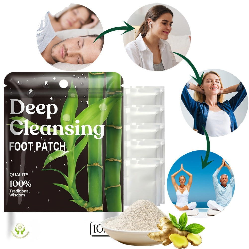 Foot Detox Pads Value Set 50pcs & 150pcs – Bamboo Vinegar & Ginger Deep Cleansing Overnight Patches, Alcohol-Free Natural Plant Formula