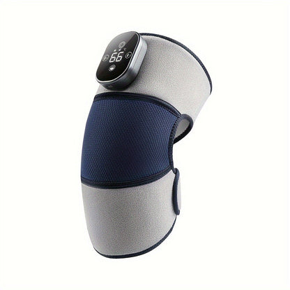 Electric Heated Knee Massager 3-in-1, Vibrating Heating Pad for Knee Shoulder Elbow, 5 Temperature Settings 45-65°C